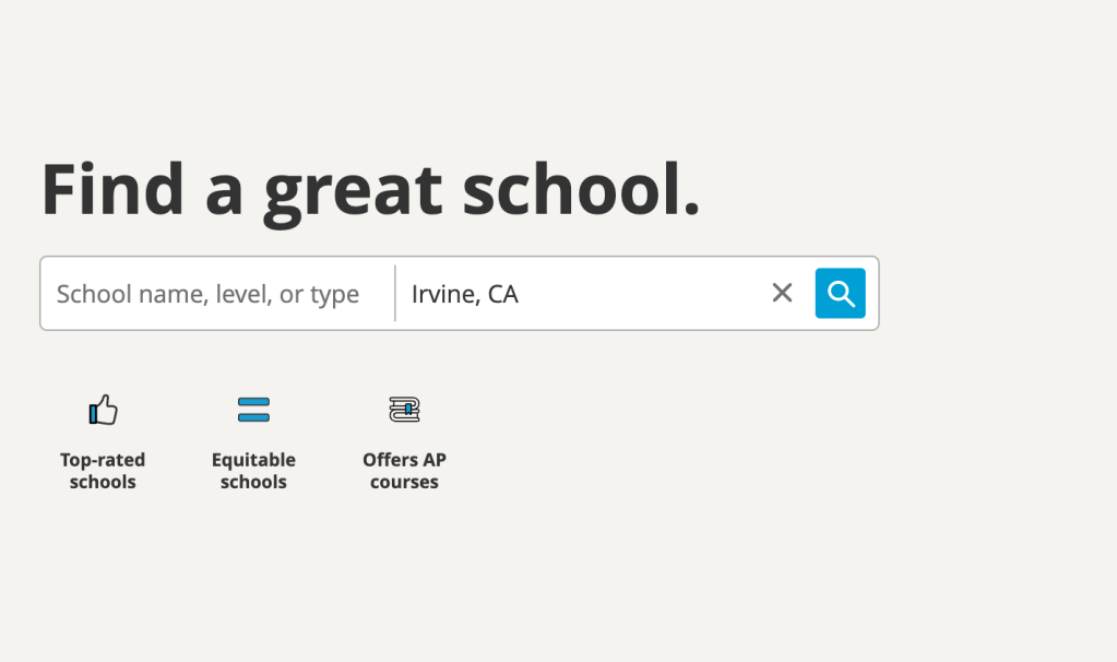 Find a school / ratings